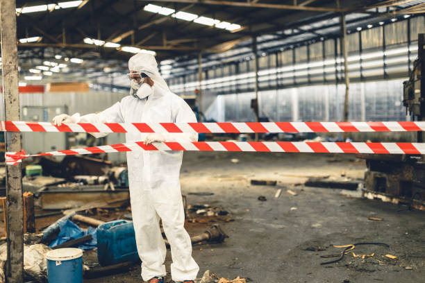 Professional Biohazard Cleanup technician working in Sussex, WI